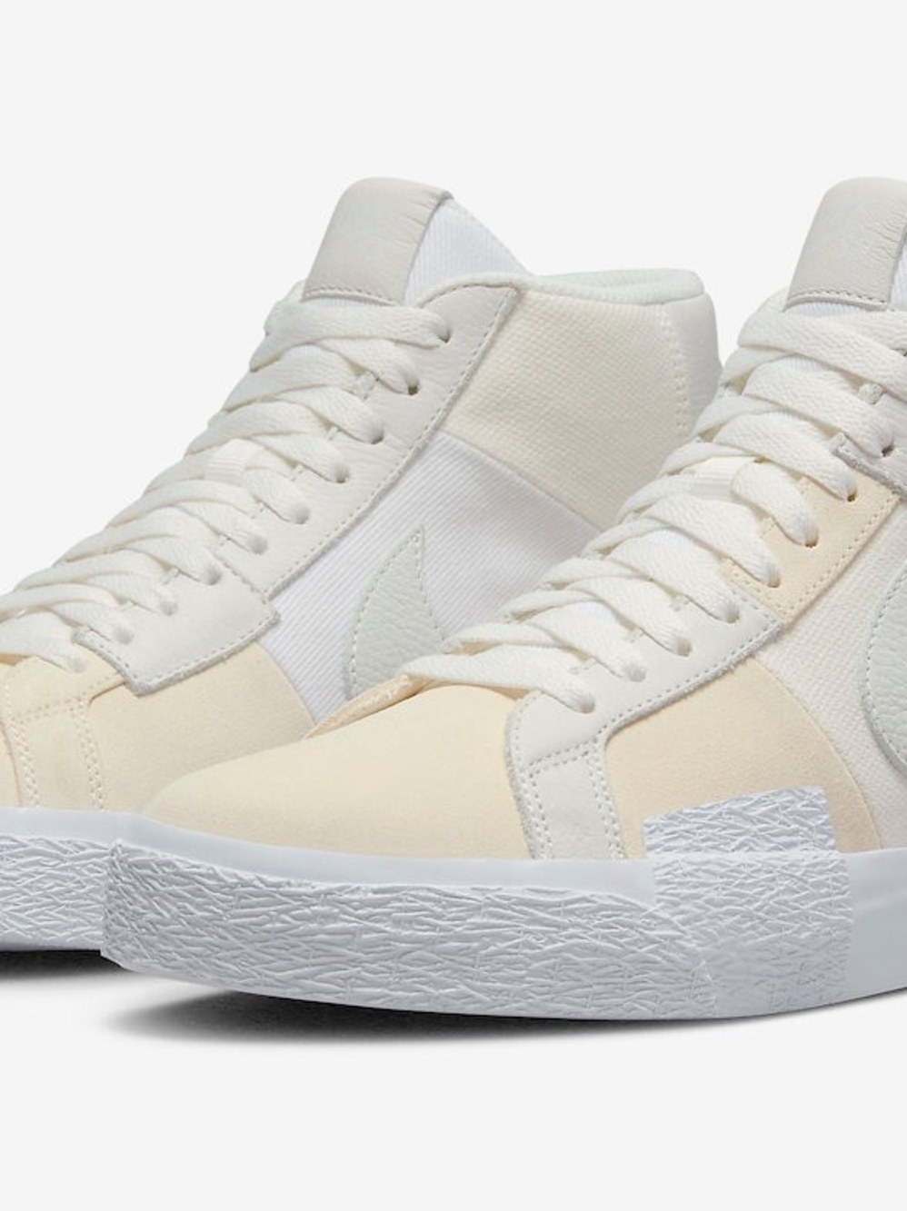 Nike Men’s Mid-Top Sneakers - Cream & White